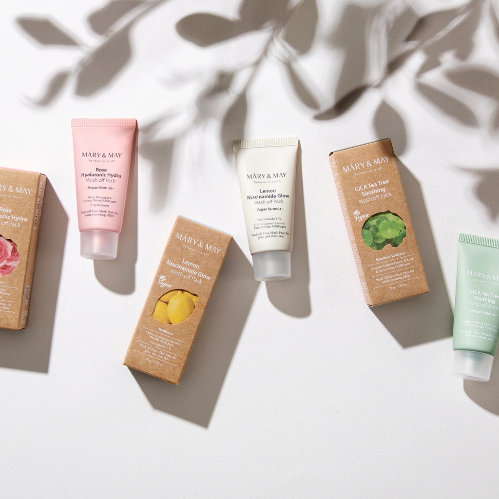 Mặt Nạ Tuýp Mary&May Wash Off Pack 30g