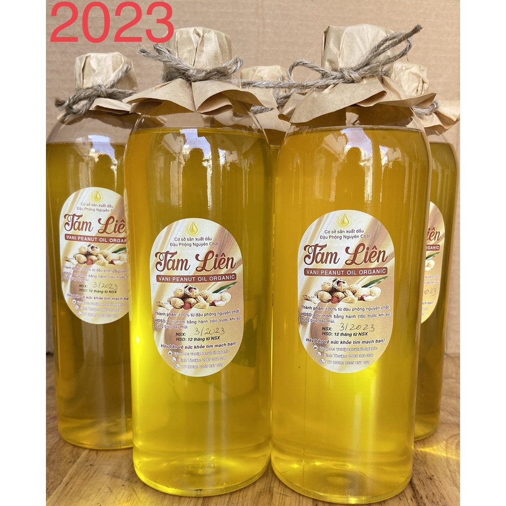 Dầu đậu phộng  nguyên chất  thơm, béo, sánh,rất tốt cho trẻ em,  ăn dặm , người ăn eat clean, healthy