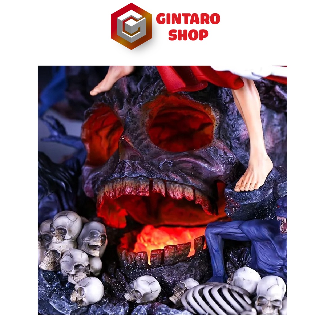 Mô hình One Piece Luffy Gear 5 phiên bản chiến đấu bóp Kaido cực ngầu và chi tiết, Mô hình Luffy Gear 5 cao 22Cm FullBox