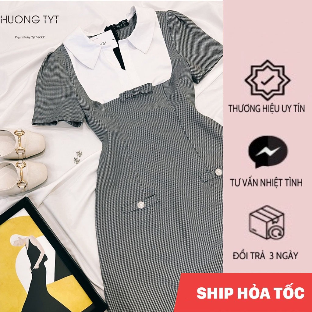 Váy Sofia thiết kế DESIGN BY HUONGTYT dáng A phù hợp đi làm, đi chơi, chất liệu thoáng mát, lên form chuẩn
