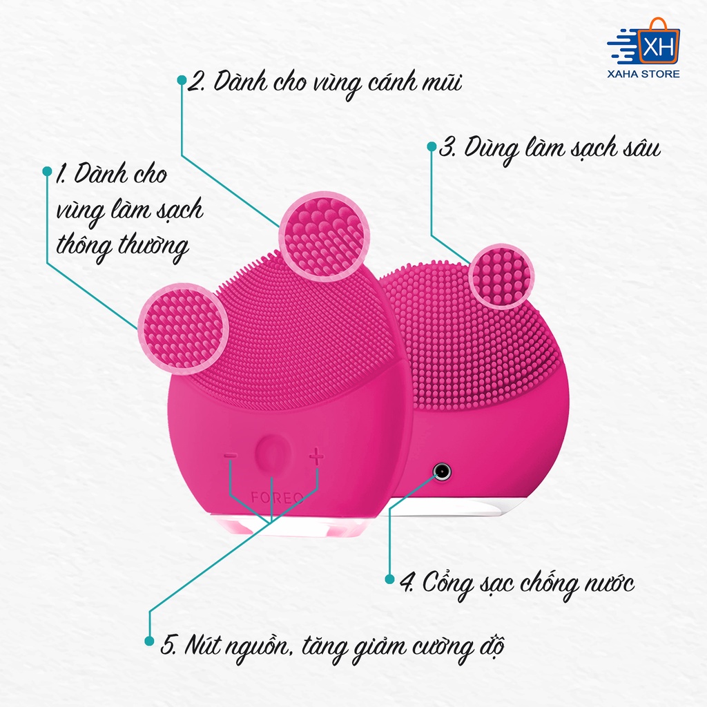 Máy Rửa Mặt Massage Chống Lão Hóa F0RE0 Luna Mini 2 Plus - Chuẩn Authentic BH 2 năm
