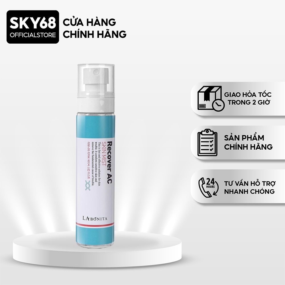 Xịt Khoáng giảm mụn La Bonita Recover AC Skin Mist 100ml