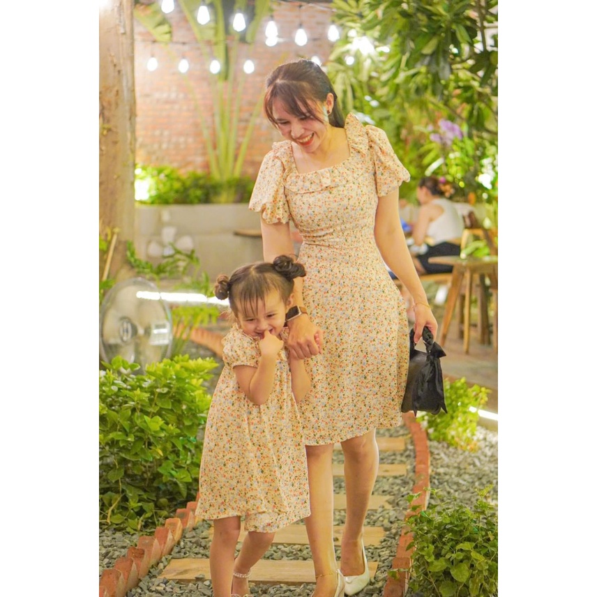 COMBO ĐẦM MẸ VÀ BÉ HỌA TIẾU HOA CỎ MÙA THU NHẸ NHÀNG