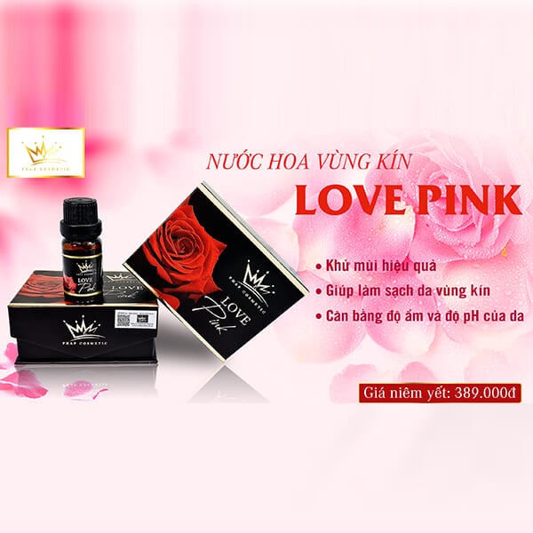 Nước Hoa Vùng Kín Love Pink Chính Hãng 100%