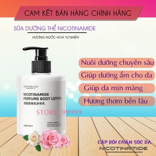 COMBO Sữa Tắm và Sữa Dưỡng Thể Trắng Da - Niacinamide Body Lotion 500ml