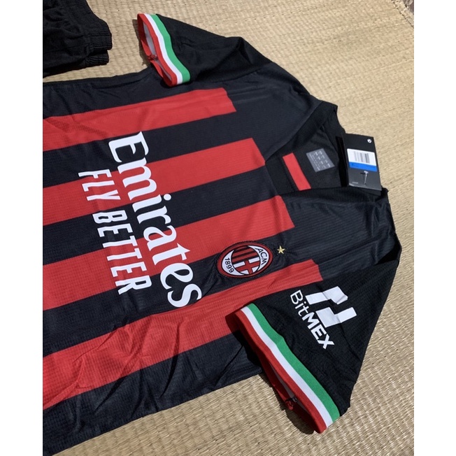 ⚽️ÁO BÓNG ĐÁ 20222/23-Tuyển AC MILAN 👉Chất liệu mè thái,Thấm hút mồ hôi
