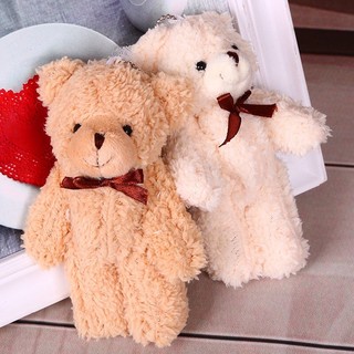 Móc khoá gấu bông cài nơ treo balo xinh xắn
