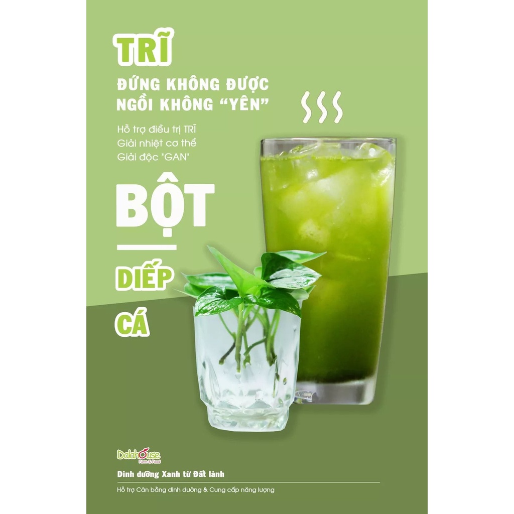 Bột diếp cá Dala House 120g - Xanhsam Organic
