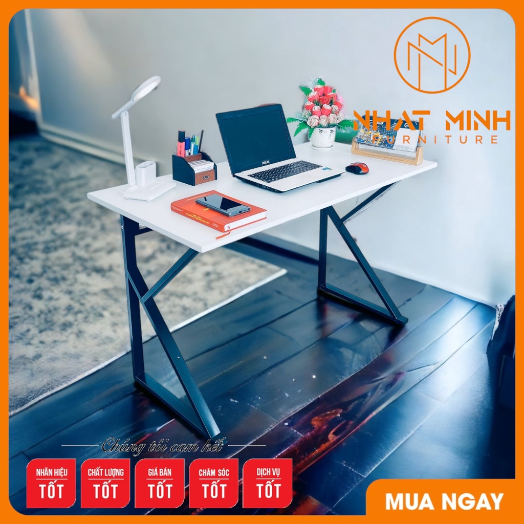 Bàn Làm Việc Chữ K, Bàn Học Tập, Gaming Chân Sắt Sơn Tĩnh Điện, Mặt Gỗ Công Nghiệp Cao Cấp