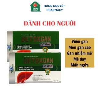 Detoxgan hộp 60 viên giải độc tăng cường chức năng gan
