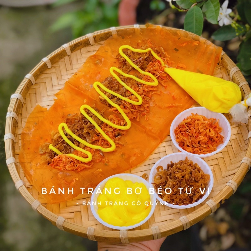 Bánh tráng dẻo tôm bơ béo tứ vị