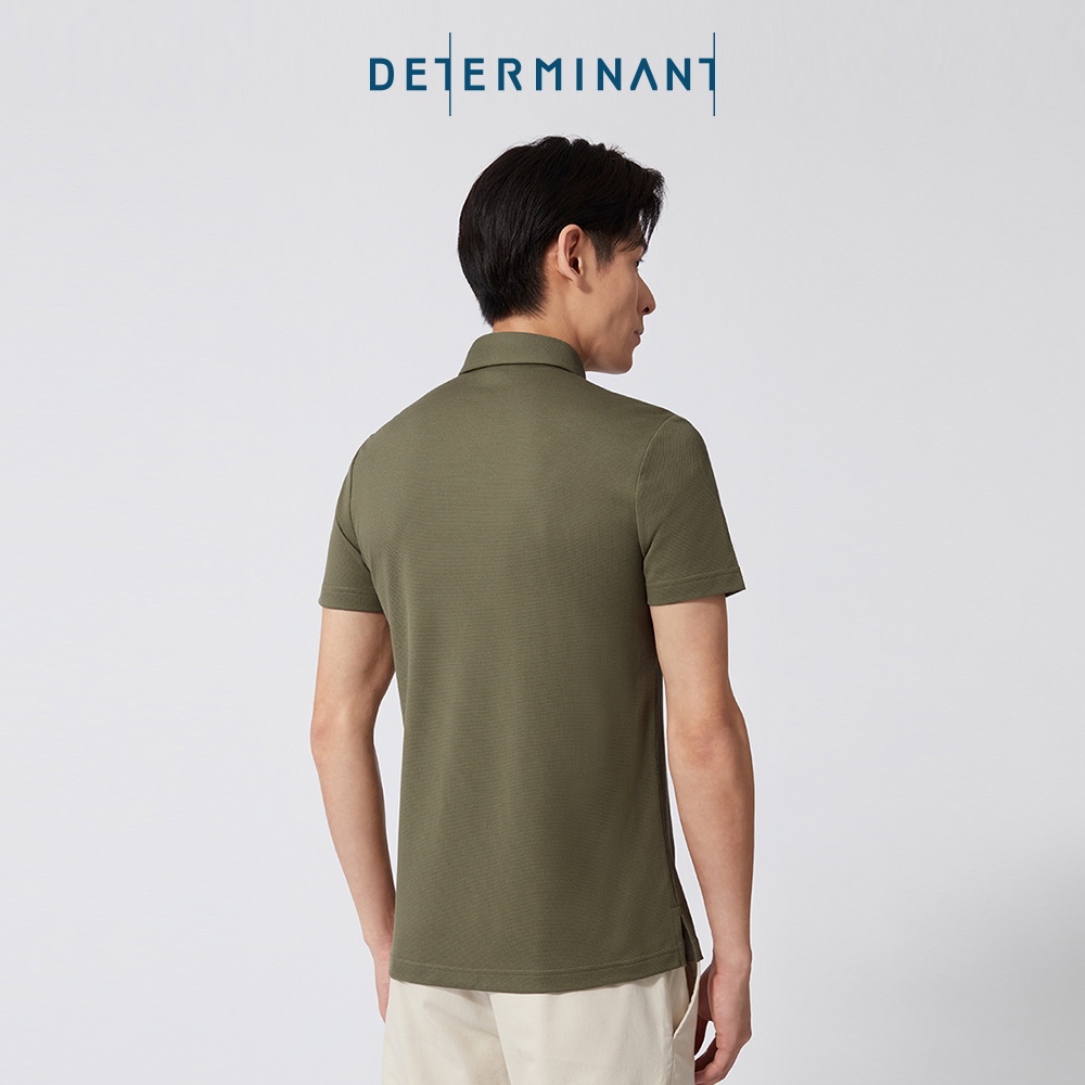 Áo thun nam Polo Cotton kháng khuẩn bền màu thương hiệu Determinant - màu Xanh Olive [P02]