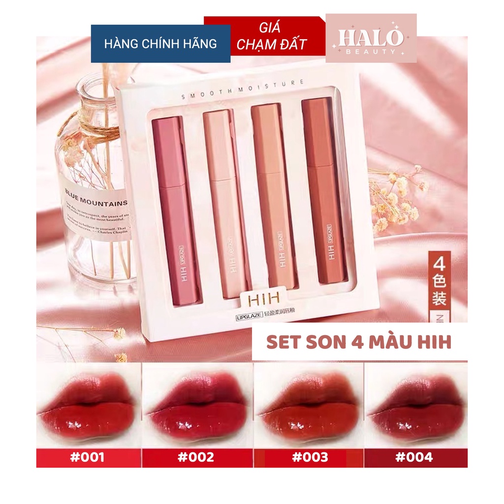 Set son kem lì nội địa Trung HIH kèm hộp đựng chống thấm nước dưỡng âm bền màu lâu trôi HIH