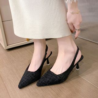 Sandal Cao Gót Mũi Nhọn Thiết Kế Mới Thời Trang Dành Cho Nữ