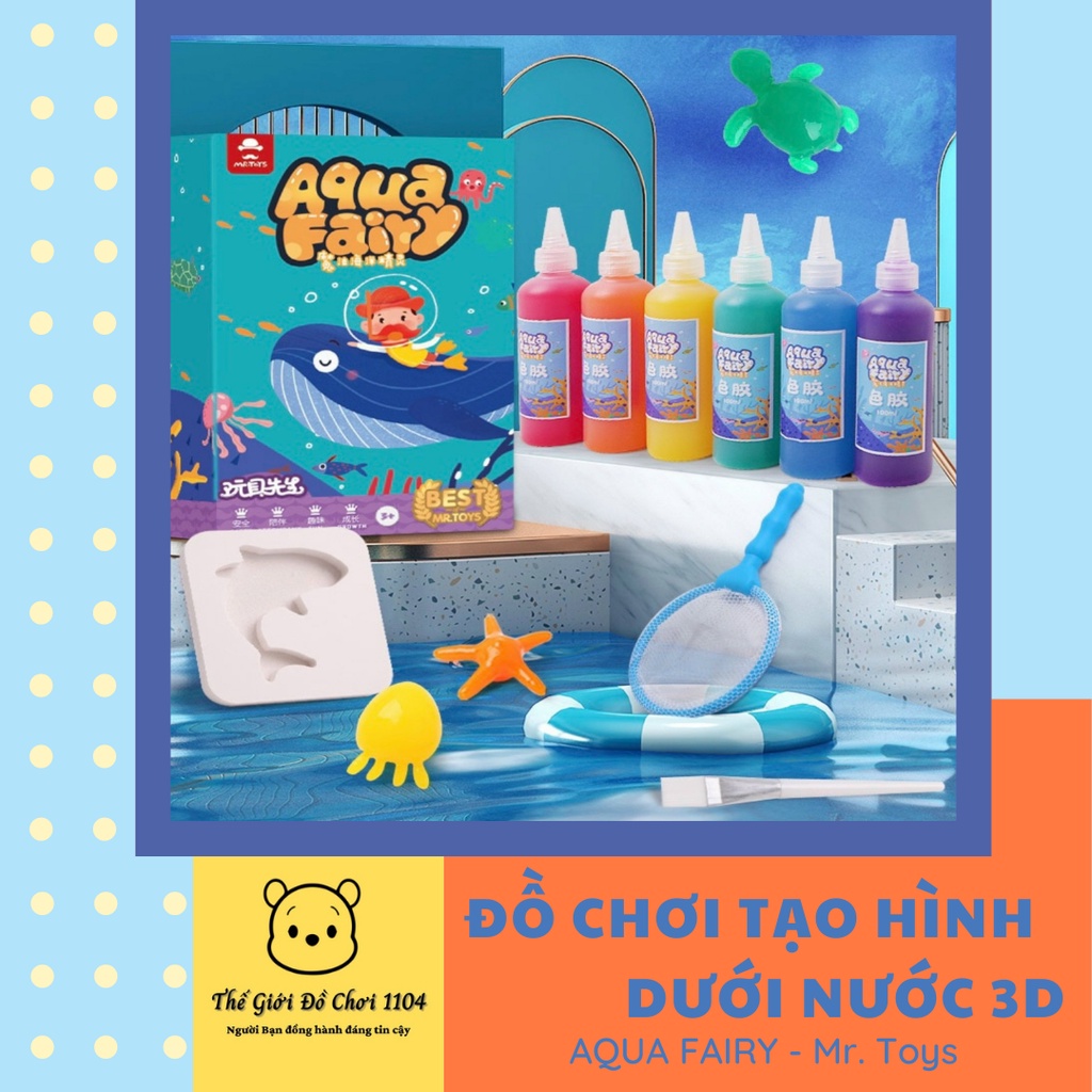Đồ chơi tạo hình dưới nước cho bé Aqua Fairy của Mr.Toys cho bé thỏa sức sáng tạo, thế giới đồ chơi 1104