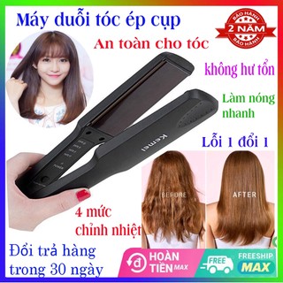 Máy ép tóc km 329 - máy duỗi tóc mini cao cấp, duỗi thẳng tóc 4 mức nhiệt kemei 329 - dụng cụ tạo kiểu tóc