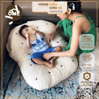 Gối Chống Trào Ngược Cho Bé Size To OME Trần Bông Thêu Họa Tiết Cho Trẻ Từ Sơ Sinh Đến 10 Tuổi Hàng Chính Hãng OME
