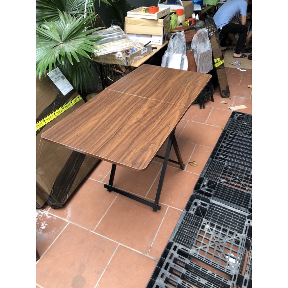 Bàn Ăn Gấp Gọn Đa Năng KT:120*60cm,Bàn Gấp Đa Năng Uống Nước Uống Trà Cafe Chất Liệu Gỗ Phủ Melanin . | BigBuy360 - bigbuy360.vn