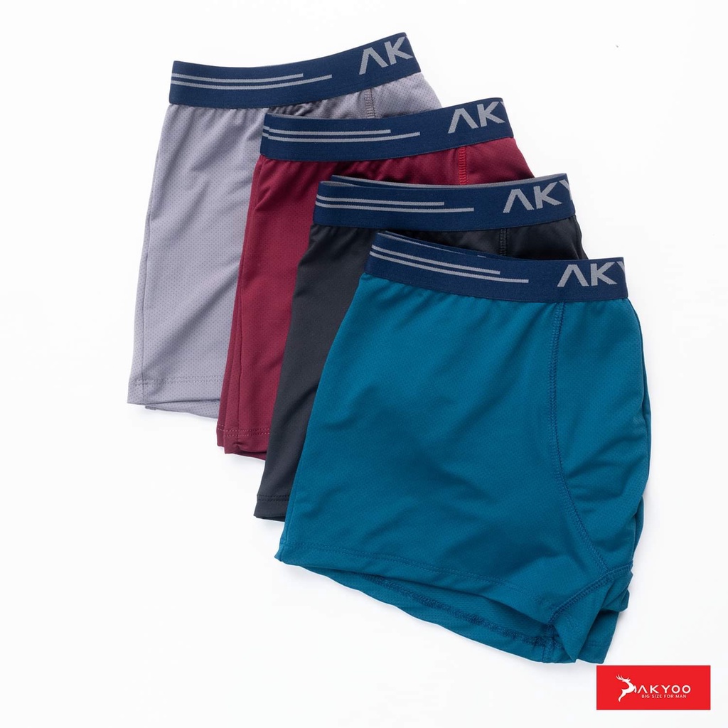 Quần Lót Nam Boxer Bigsize Size XL Đến 6XL AKYOO ,Mỏng Nhẹ Co Giãn Thoải Mái Thông Thoáng - SIP1910