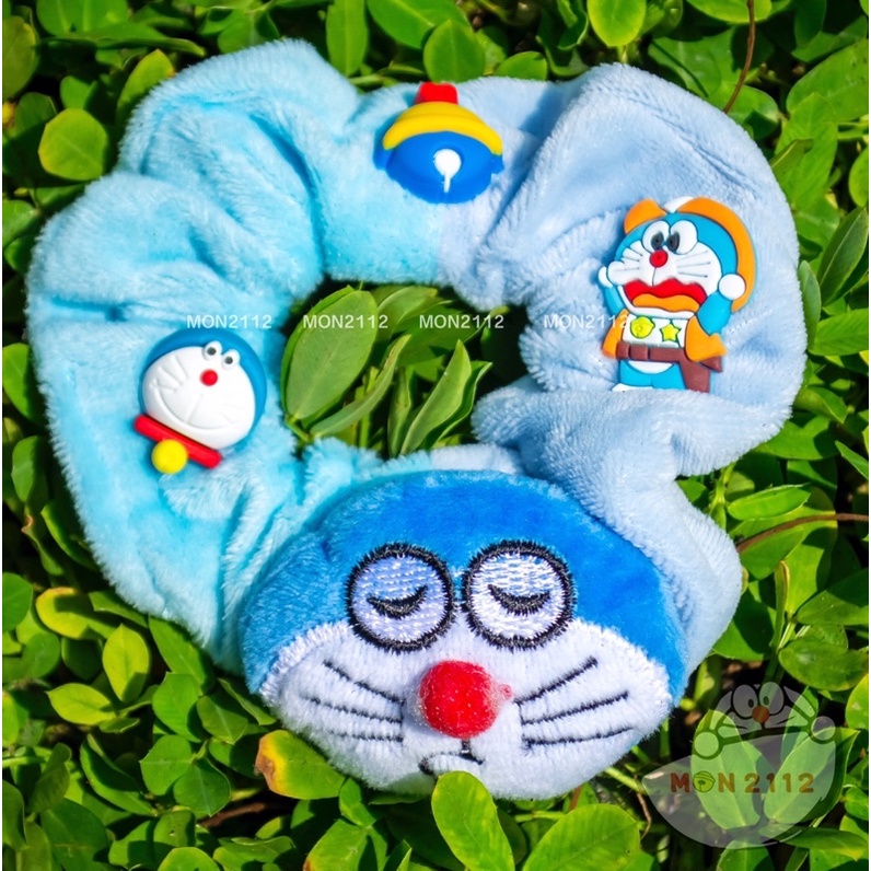 Dây Cột tóc scrunchies Doraemon Doremon