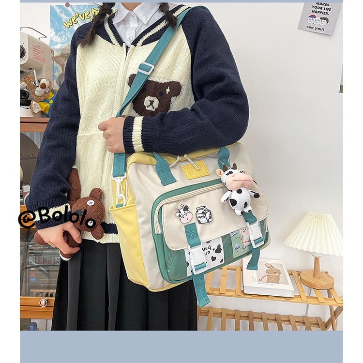 Bololo Túi Đeo Chéo Nylon Phong Cách Harajuku Hàn Quốc Dễ Thương Mới Cho Học Sinh