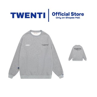 Áo sweater twenti nỉ cotton in chữ hàn năng động