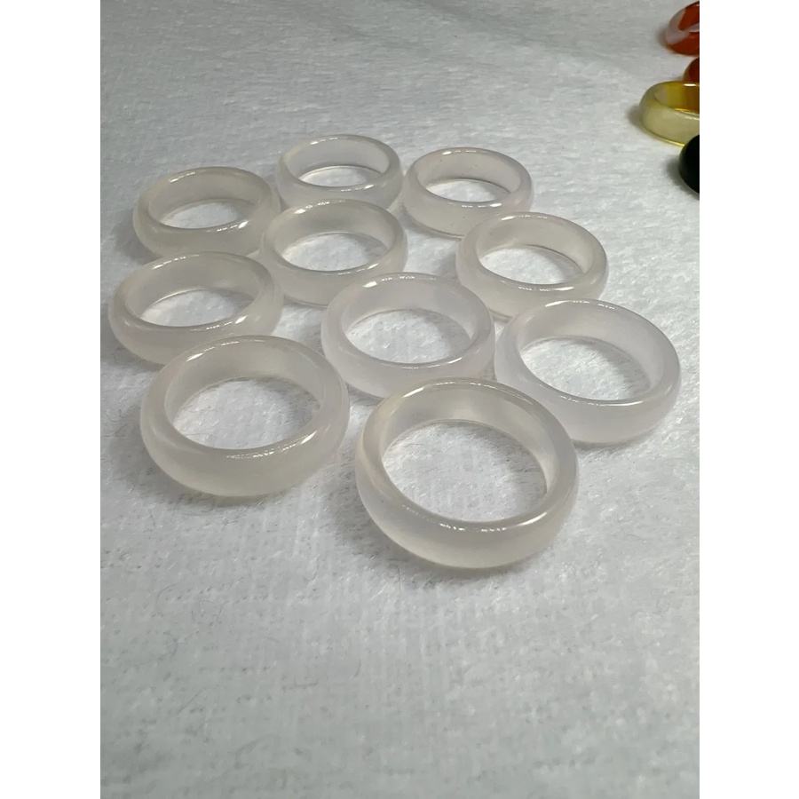Nhẫn Mã Não Thời trang bản 6mm Đầy đủ size Ni - hình chụp thật 100%