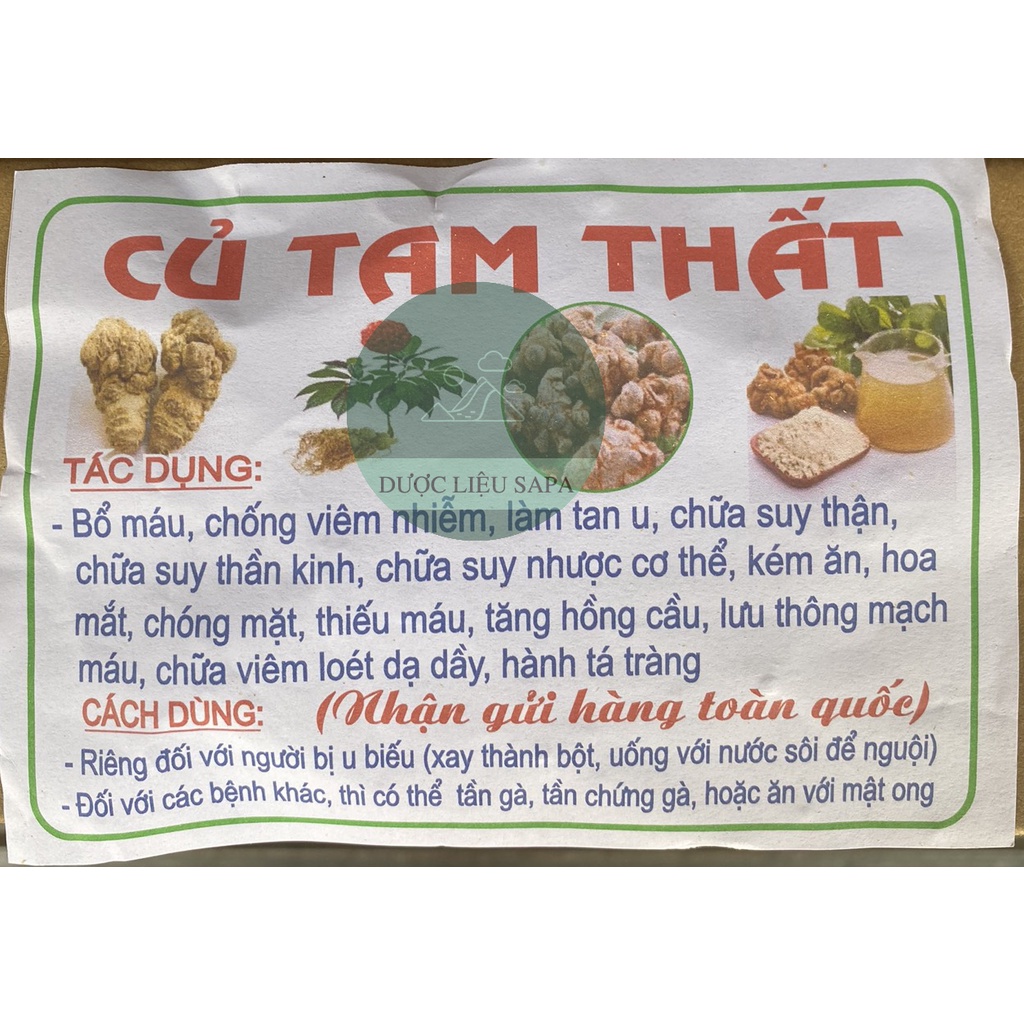 Củ Tam Thất