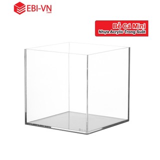 Bể cá mini cubic nhiều kích thước EBI-VN, bể thủy sinh mini để bàn làm việc, văn phòng