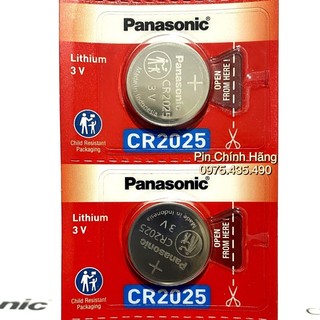 2 Viên Pin CR2025 Panasonic Lithium 3V Made in Indonesia