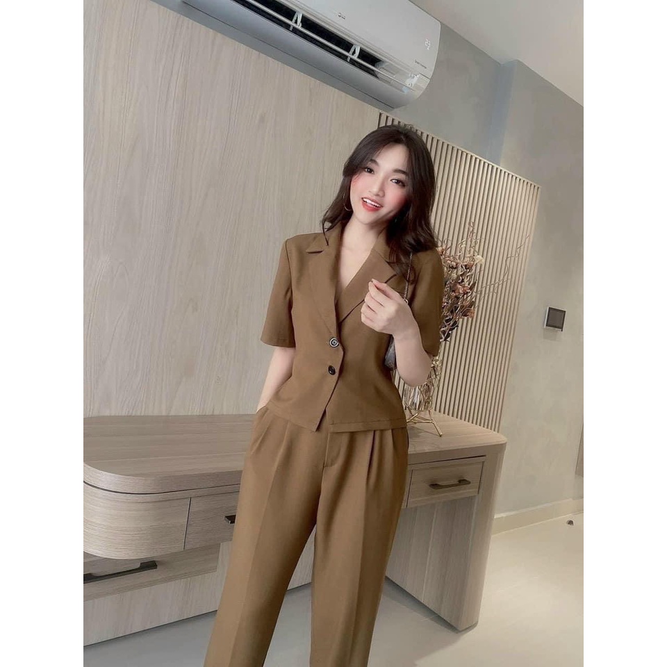 Đồ bộ bigsize nữ , set vest 2 nút công sở dự tiệc đi chơi sang chảnh cho các nàng béo 50-90kg