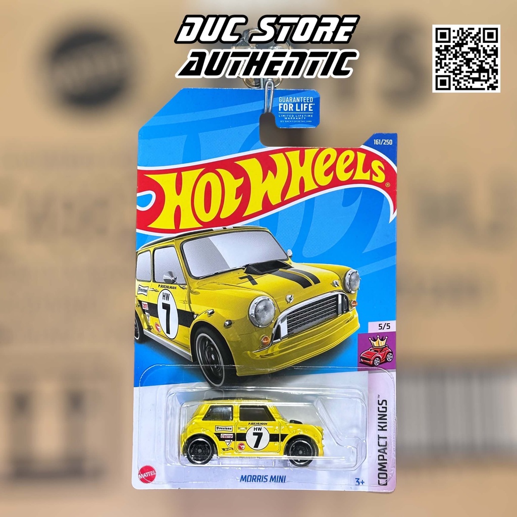 Ducstore.vn Xe mô hình HCY07 Hot Wheels Morris Mini - Treasure Hunt - TH - Card US