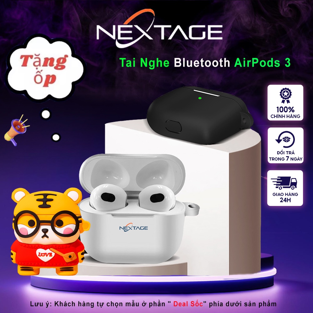 Tai Nghe Bluetooth A3 - Vi Trình 4E71 - Âm Thanh Không Gian - Full Tính Năng - Định Vị - Đổi Tên - Chính Hãng NEXTAGE