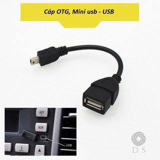 Cáp OTG USB to Mini USB, cáp đầu vuông