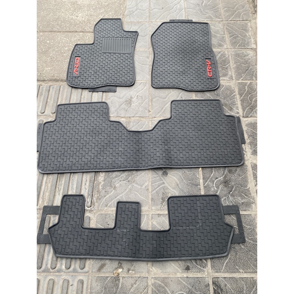 Thảm trải sàn cao su theo xe Honda CRV 2018-2023 bản mới 3 hàng ghế