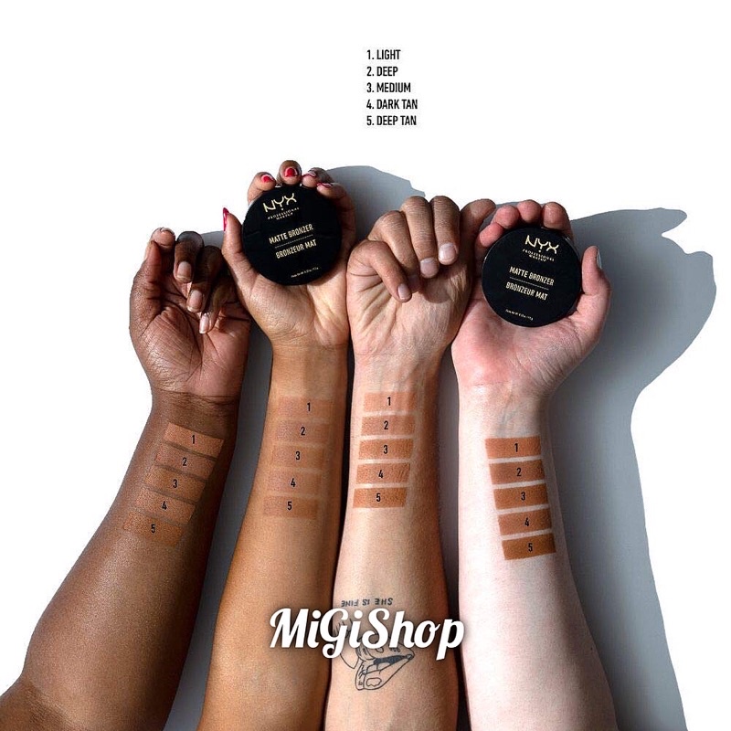 Phấn Bronzer Nyx Matte Powder Bronzer 9,5g