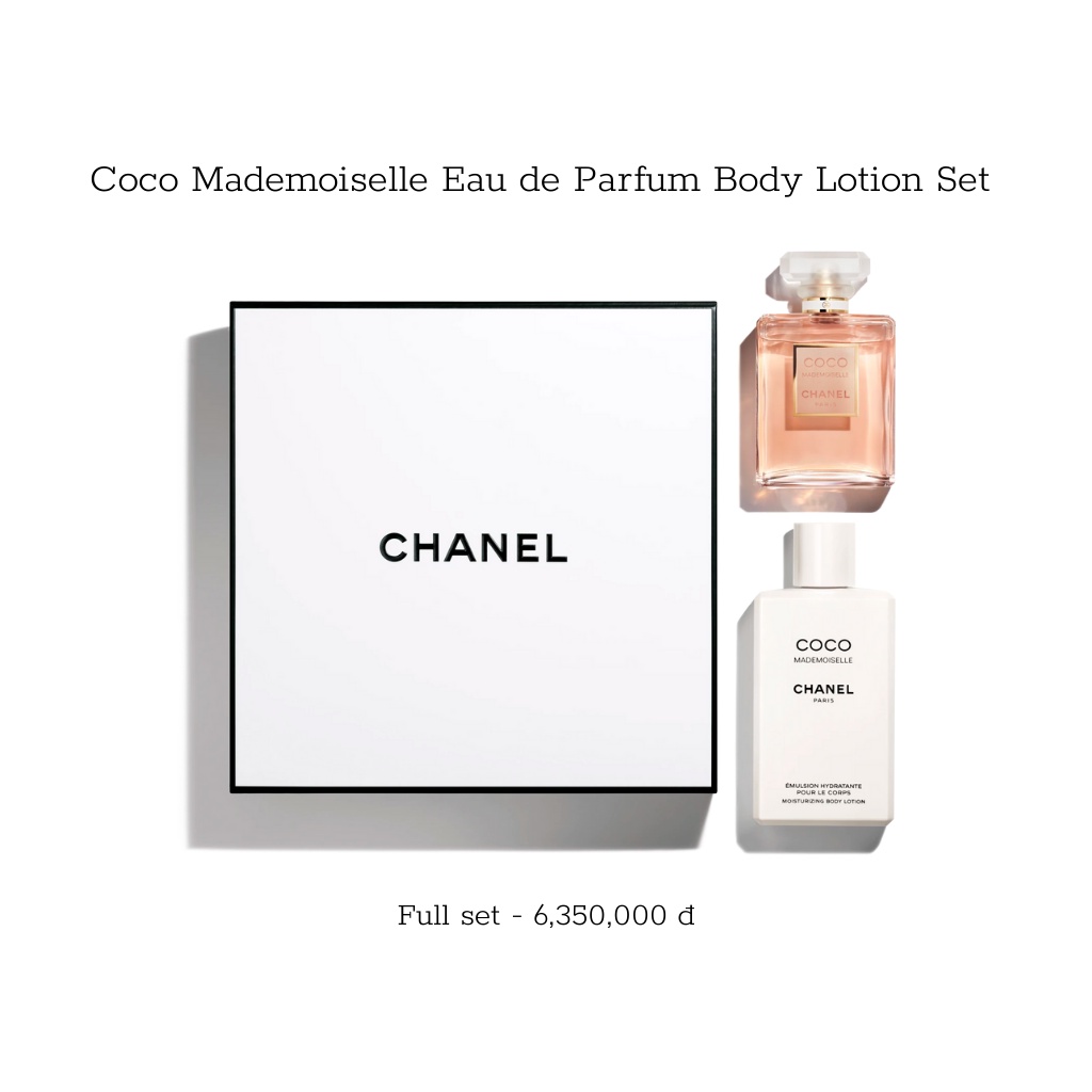 [Chính hãng - Gift set - Made in France] Set nước hoa Chanel Coco Mademoiselle Eau de Parfum Body Lotion Set