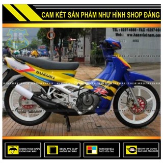 Tem rời sport satria 2000 phối vàng xanh