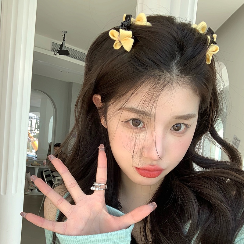 【coffeemate】⚡ Kẹp Tóc Hình Nơ Nhỏ Dễ Thương Thời Trang Dành Cho Nữ