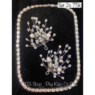 set 2 cài hạt đơn giản cho cô dâu