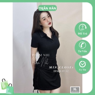 ĐẦM ĐEN POLO DÂY RÚT 3007957