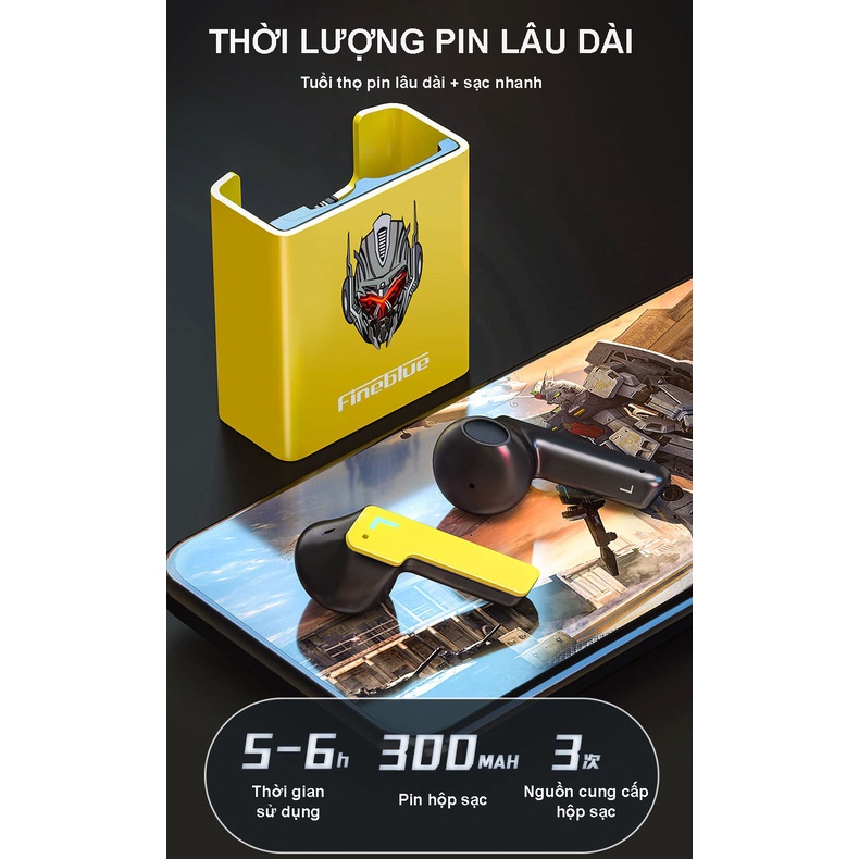 Tai nghe thể thao gaming King Kong âm thanh nổi không dây hai tai TWS