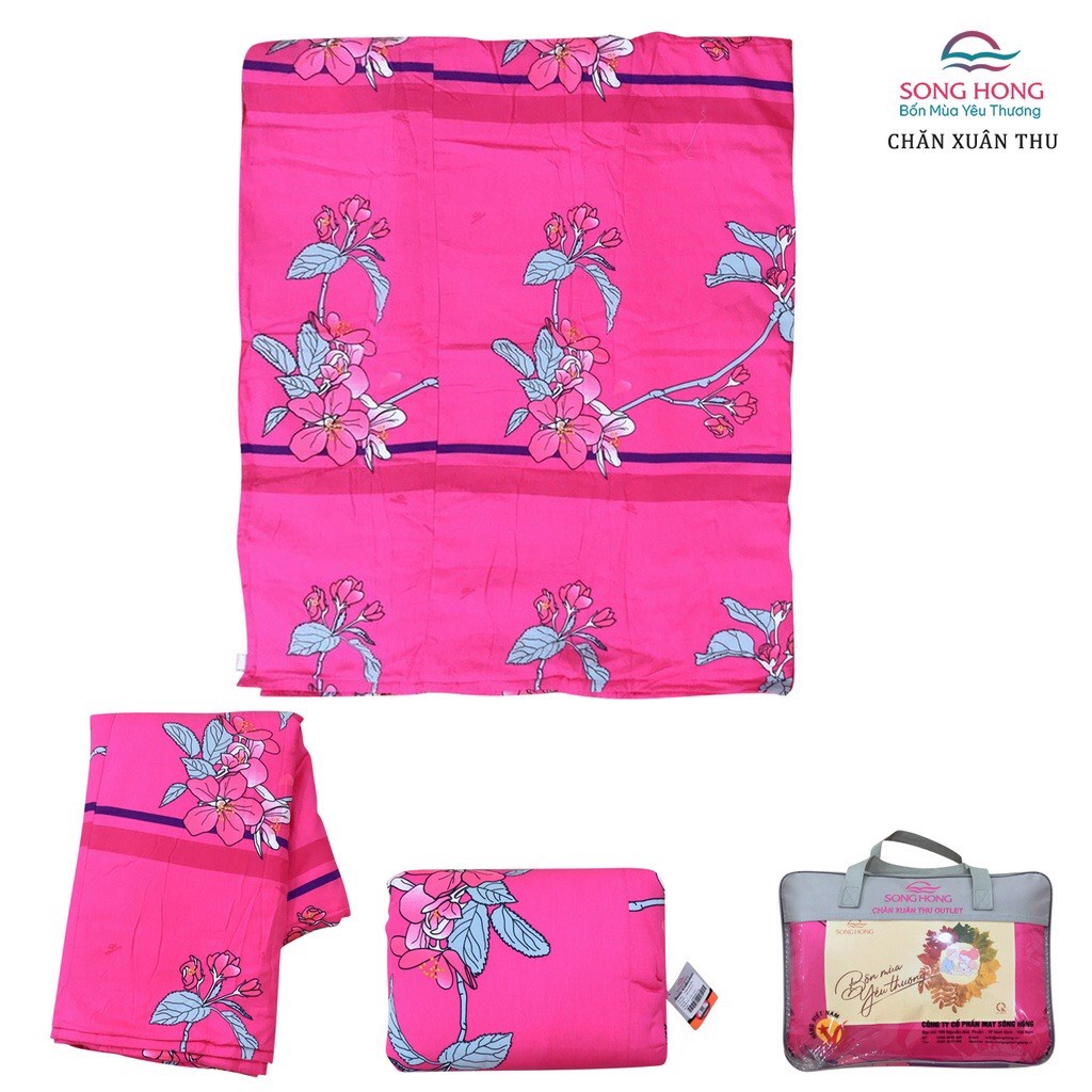 Chăn xuân thu 200x220 Sông Hồng chất cotton