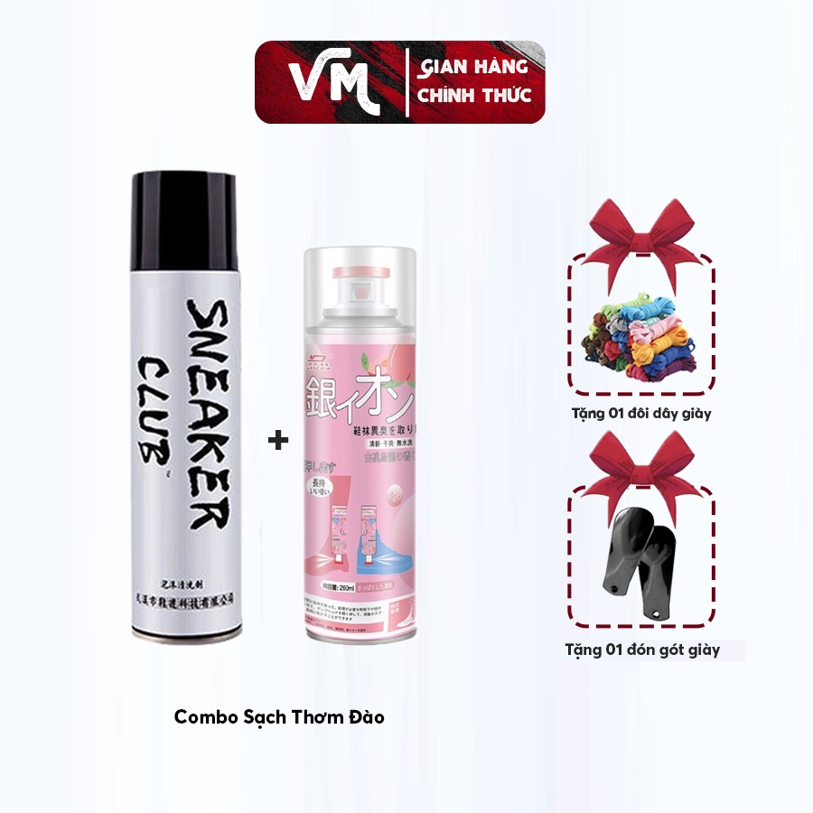 Bình xịt bọt vệ sinh giày cao cấp Sneaker, Bọt Sneaker vệ sinh giày an toàn, Bình xịt tẩy trắng giày nhanh chóng