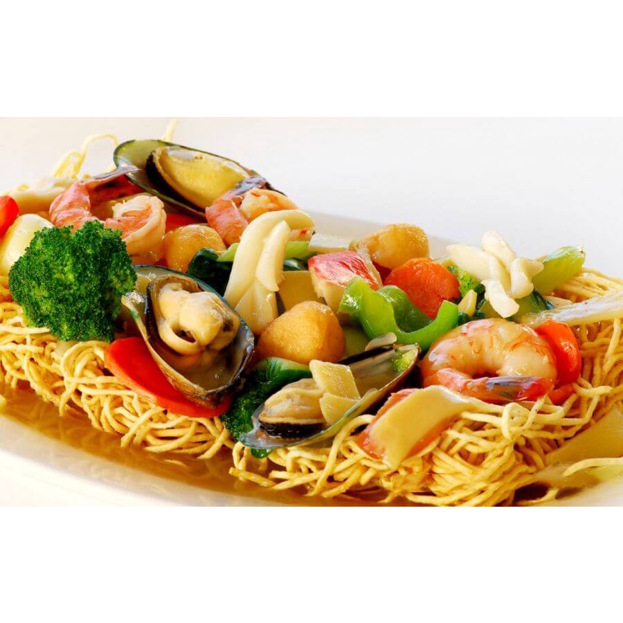 Mì Chiên Giòn Trung Hoa 500gr Thương Hiệu Nổi Tiếng Châu Cường/ Hủ Tiếu Mỳ Xào Giòn HongKong/ Mì Xào Giòn Tôm Thịt - NK