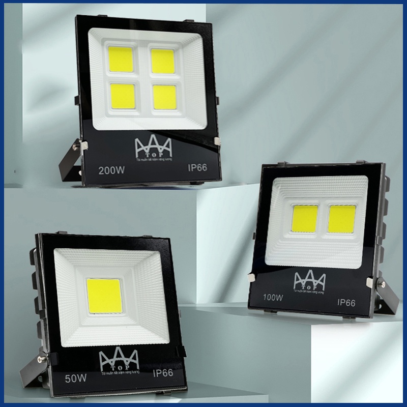 Đèn pha led ngoài trời 50w 100w 200w chiếu sáng biển quảng cáo sân vườn kho bãi nhà xưởng công trình.