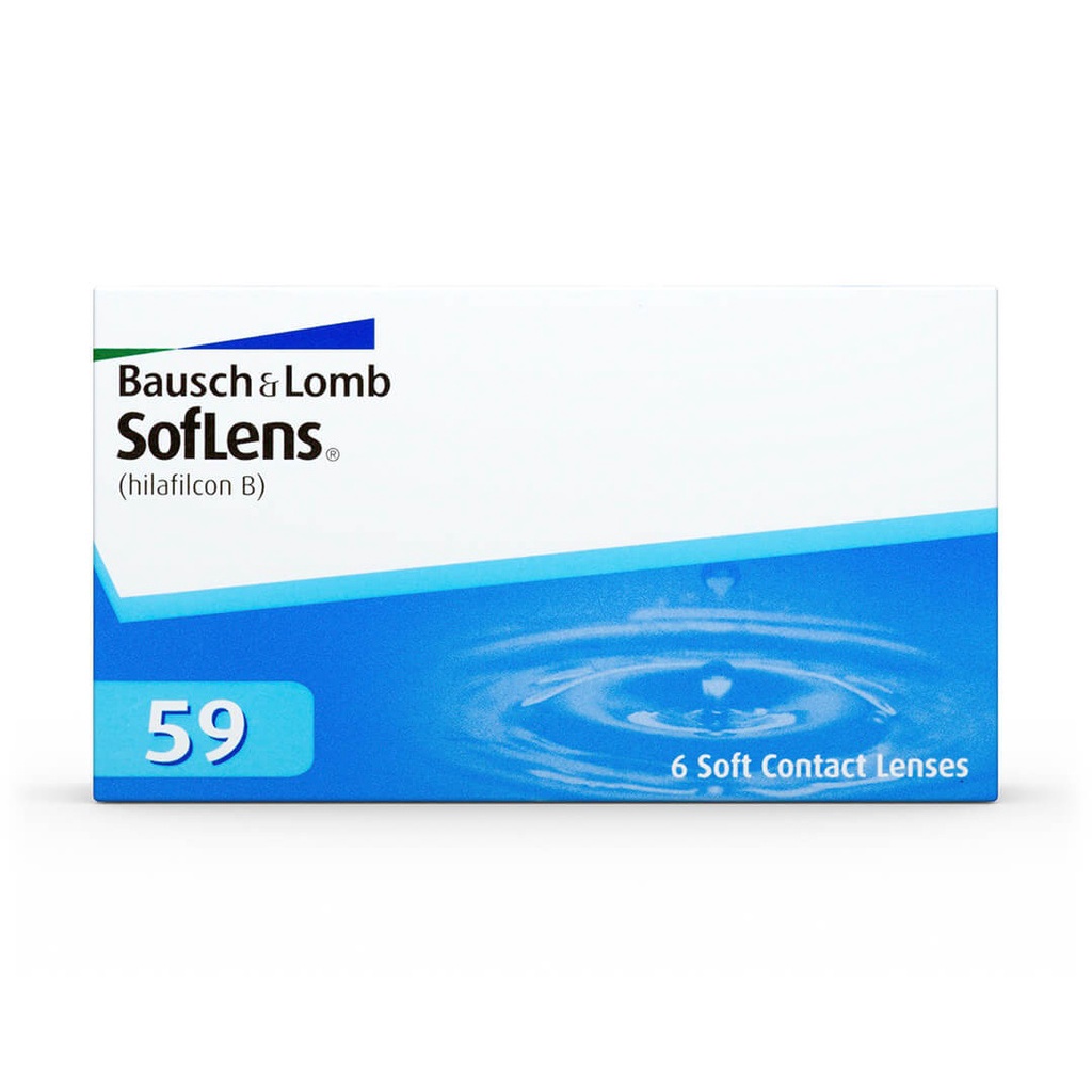 Kính áp tròng không màu 1 tháng Bausch & Lomb Soflens 59 Monthly (Hilaficon)