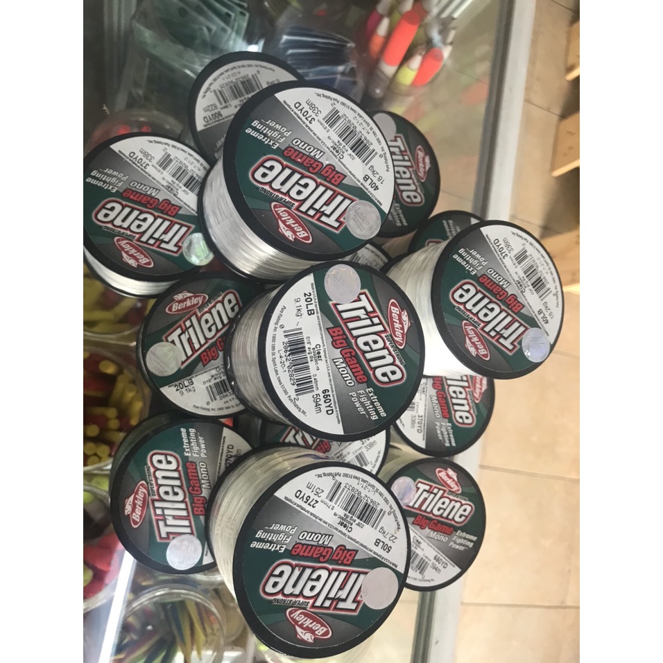 Dây Câu Cá Berkley Trilene Big Game 20lb, 30lb, 40lb, 50lb, 60lb xuất xứ Mỹ chính hãng