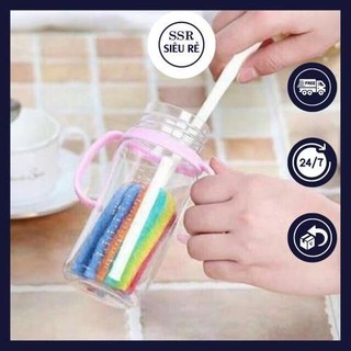 Cọ Rửa Ly 7 Màu (COMBO 3 Cây) Rửa Bình Sữa Cốc Nước Bình Nước Giữ Nhiệt