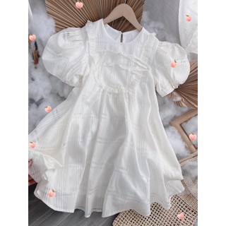 Đầm babydoll viền bèo tay phồng Rossy Fashion - SR175